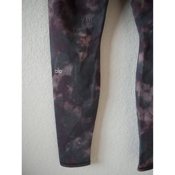 Alo Yoga Womens Solarized Hi-Rise Tie Dye Leggings Gym Running Comfort Active M - Picture 6 of 9